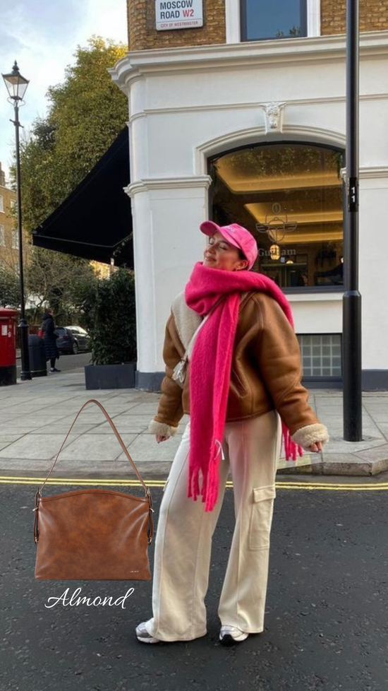 Borsa a spalla MINNIE - ALMOND