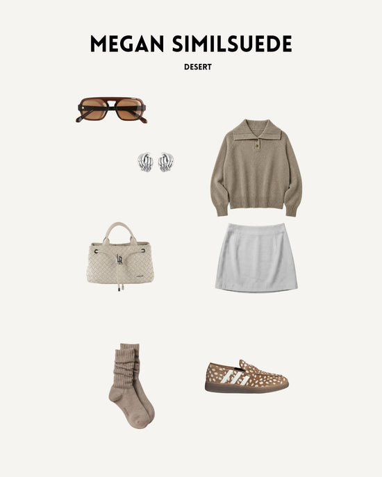 Borsa a mano MEGAN SIMILSUEDE - DESERT