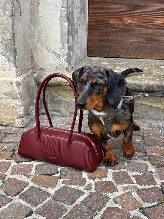 Borsa a spalla LONGUETTE- PORT WINE RED