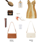 Borsa a spalla NICOLE - CARAMEL