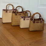 Borsa a mano MARGOT SMALL BAMBOO LE - BRUNT BROWN