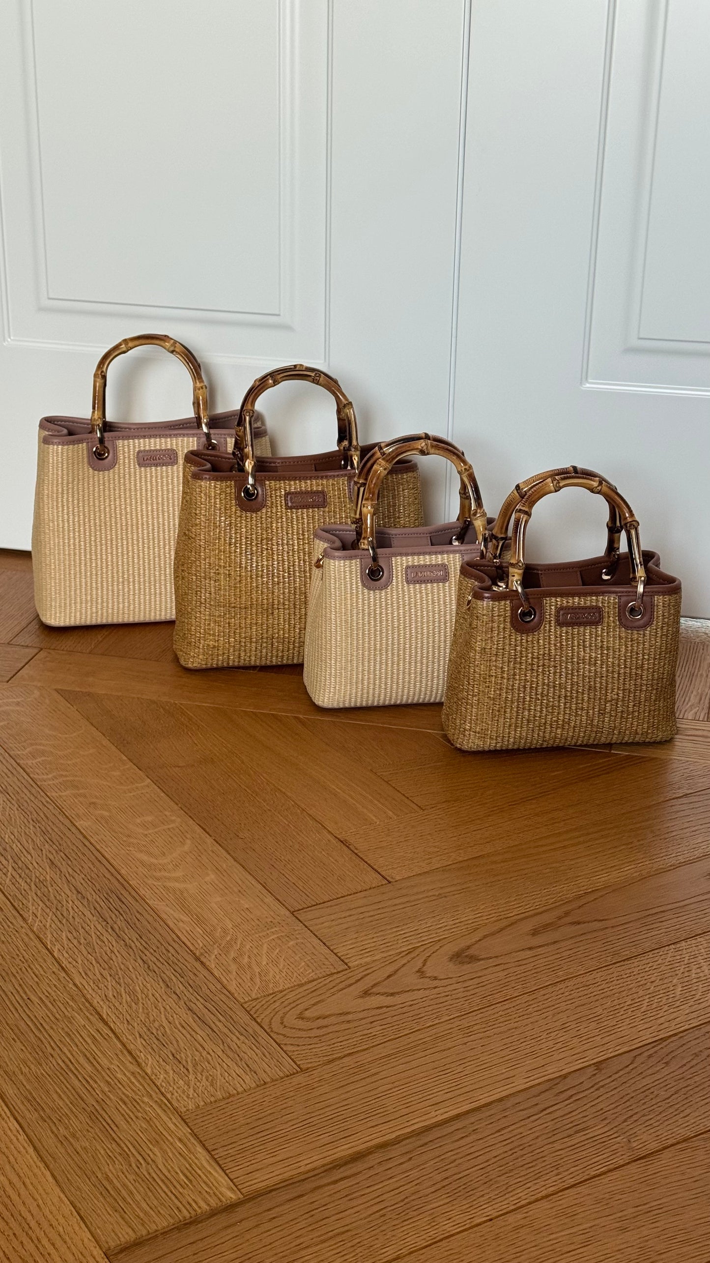 Borsa a mano MARGOT SMALL BAMBOO LE - BRUNT BROWN