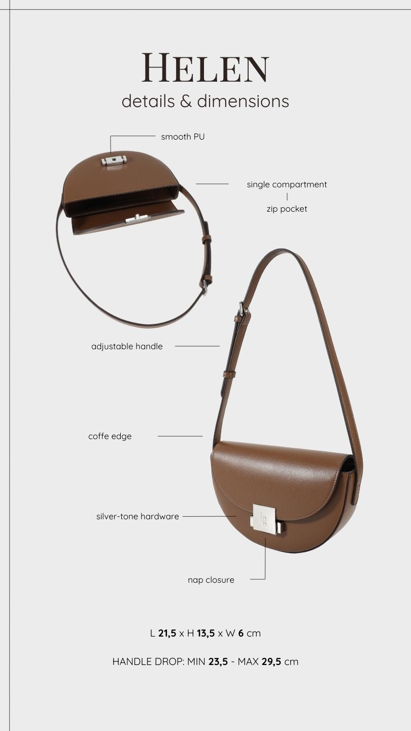 Borsa a spalla HELEN - BLACK GOLD