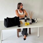 Borsa a spalla IVORY - BLACK SILVER MANHATAN