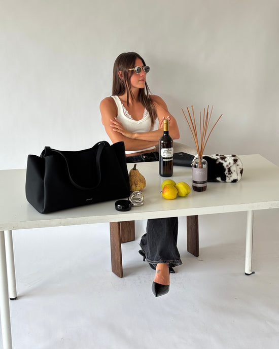 Borsa a spalla IVORY - BLACK SILVER MANHATAN