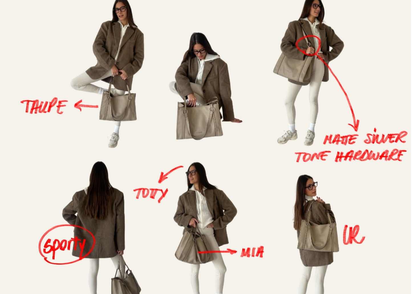 Tote Bag MIA - TAUPE