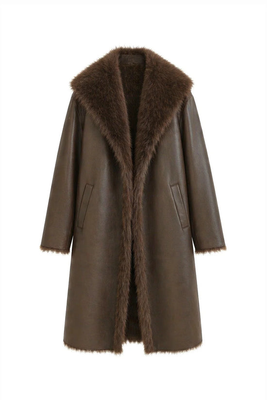 Coat COLETTE - BROWN