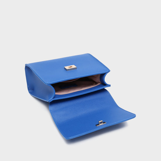 Crossbody bag ELISABETH MINI saffiano - ROYAL BLUE