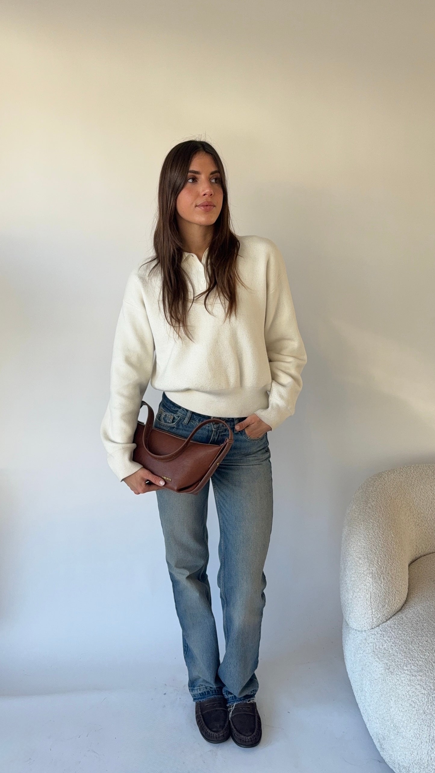 Borsa a spalla DANI- LIGHT BROWN