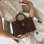 MEGAN Handbag - BROWN CAPPUCCINO