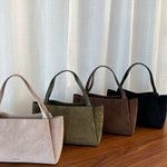 IVORY SUEDE Shoulder Bag - SAGE GREEN
