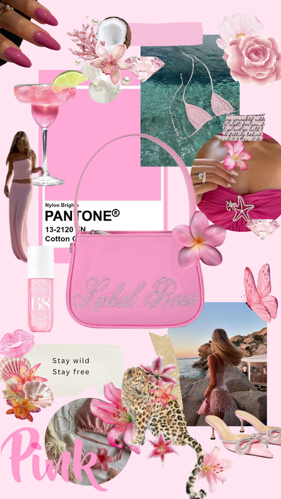Mini bag in vernice LIBERTY - ROSA