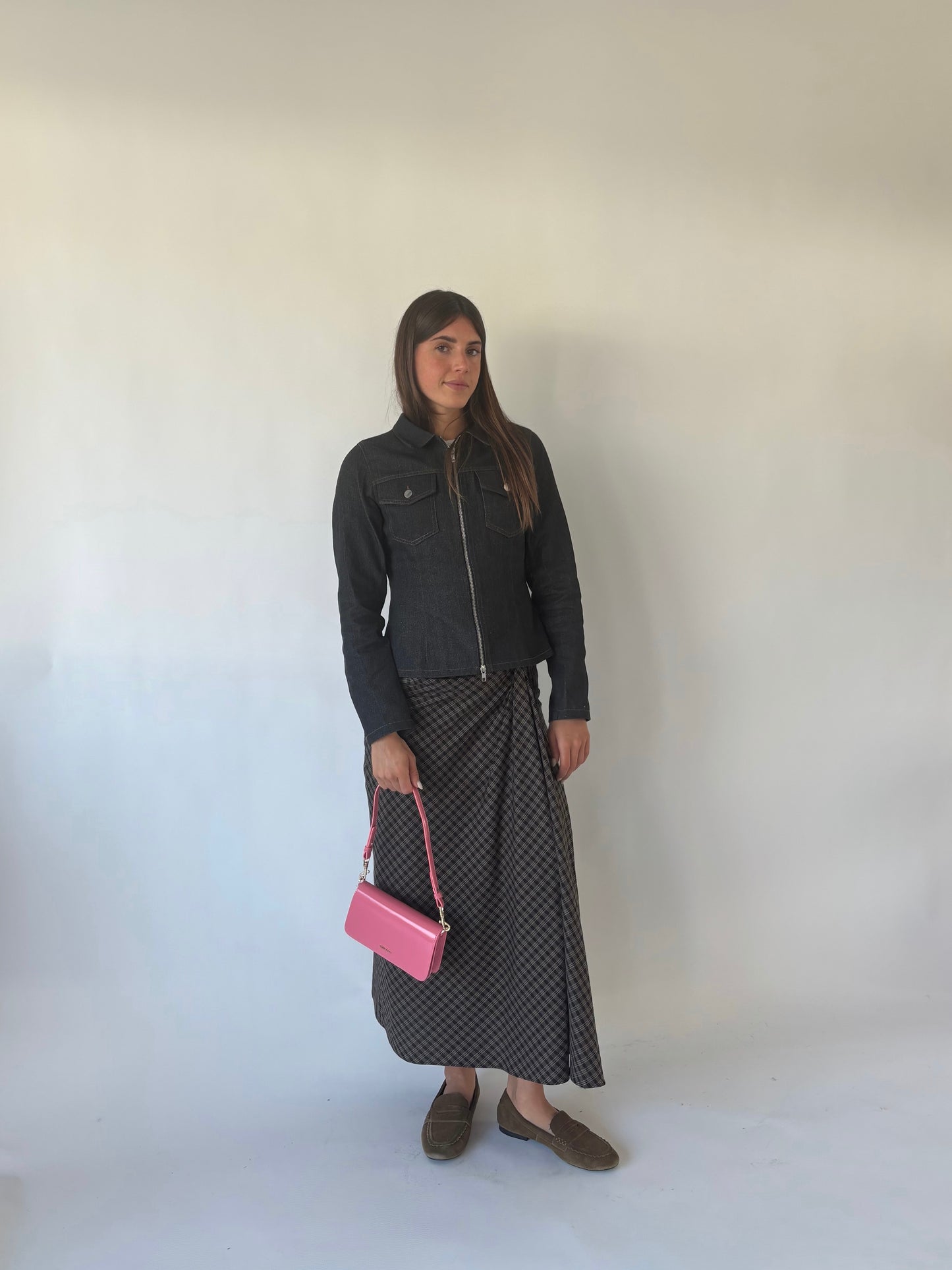 Bolso de hombro NICOLE - ROSA CARAMELO