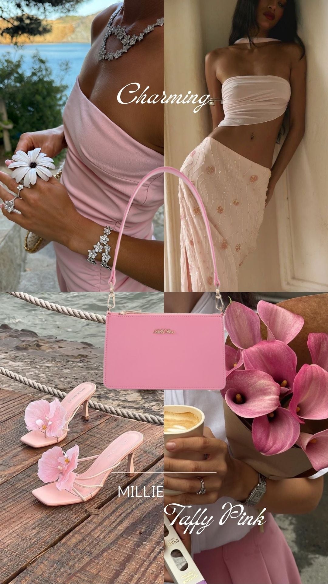 Borsa a spalla MILLIE - TAFFY PINK