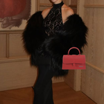 Borsa a mano PAIGE SAFFIANO - POMEGRANATE
