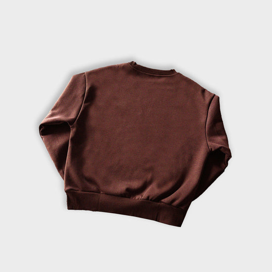 Felpa LABEL ROSE - MARRONE