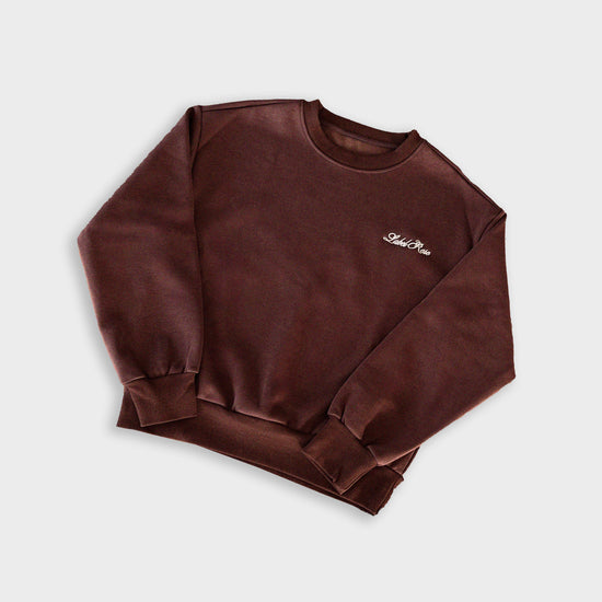 Sudadera LABEL ROSE - MARRÓN