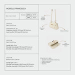 Borsa a mano FRANCESCA - CREAM