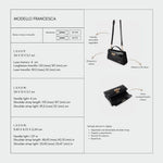 Borsa a mano FRANCESCA - JET BLACK GOLD