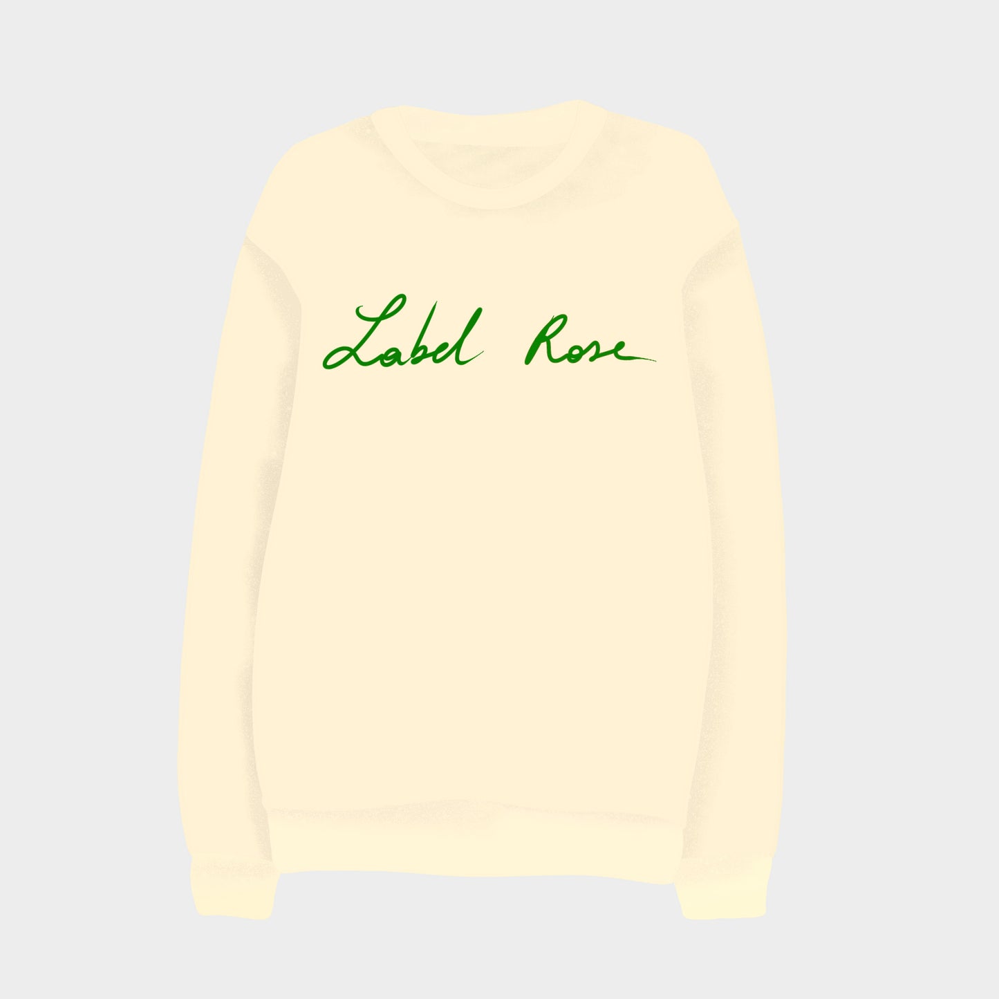 LABEL ROSE Sweatshirt - CREAM