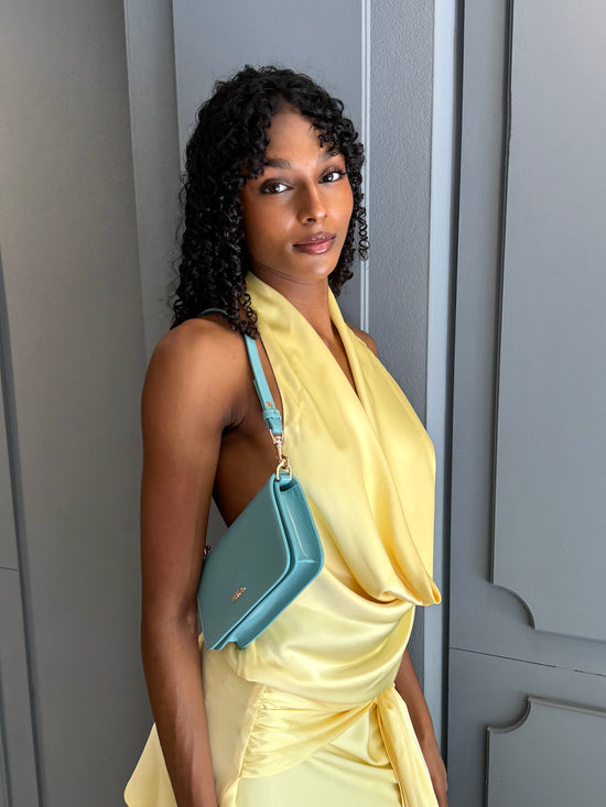 Borsa a spalla NICOLE - TURQUOISE