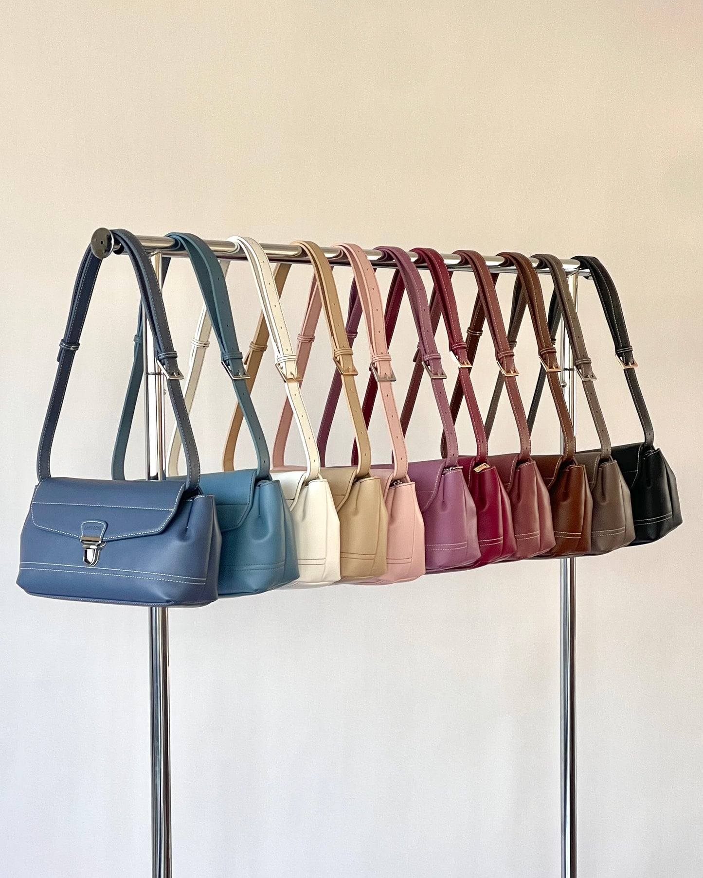 Bolso de hombro GWYNETH - AZUL VAQUERO