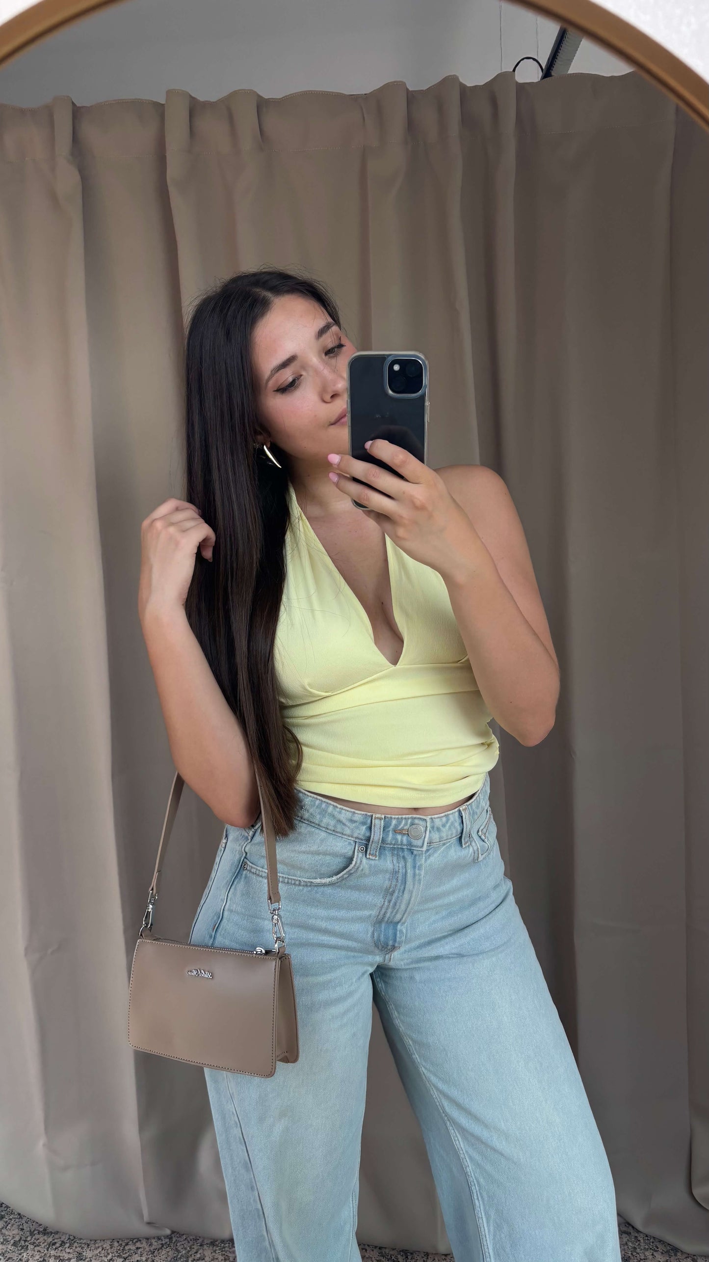 MILLIE Shoulder Bag - BEIGE