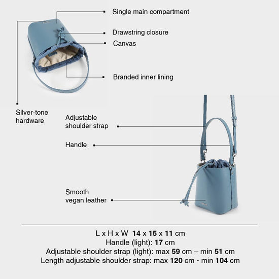 Borsa secchiello GINEVRA - BLUETTE