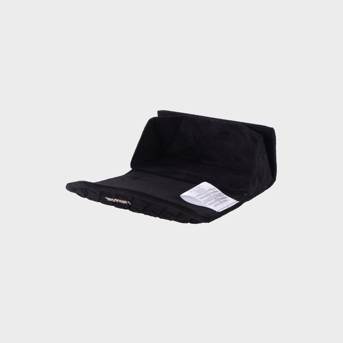 MEGAN FAUX SUEDE glasses case - BLACK SILVER