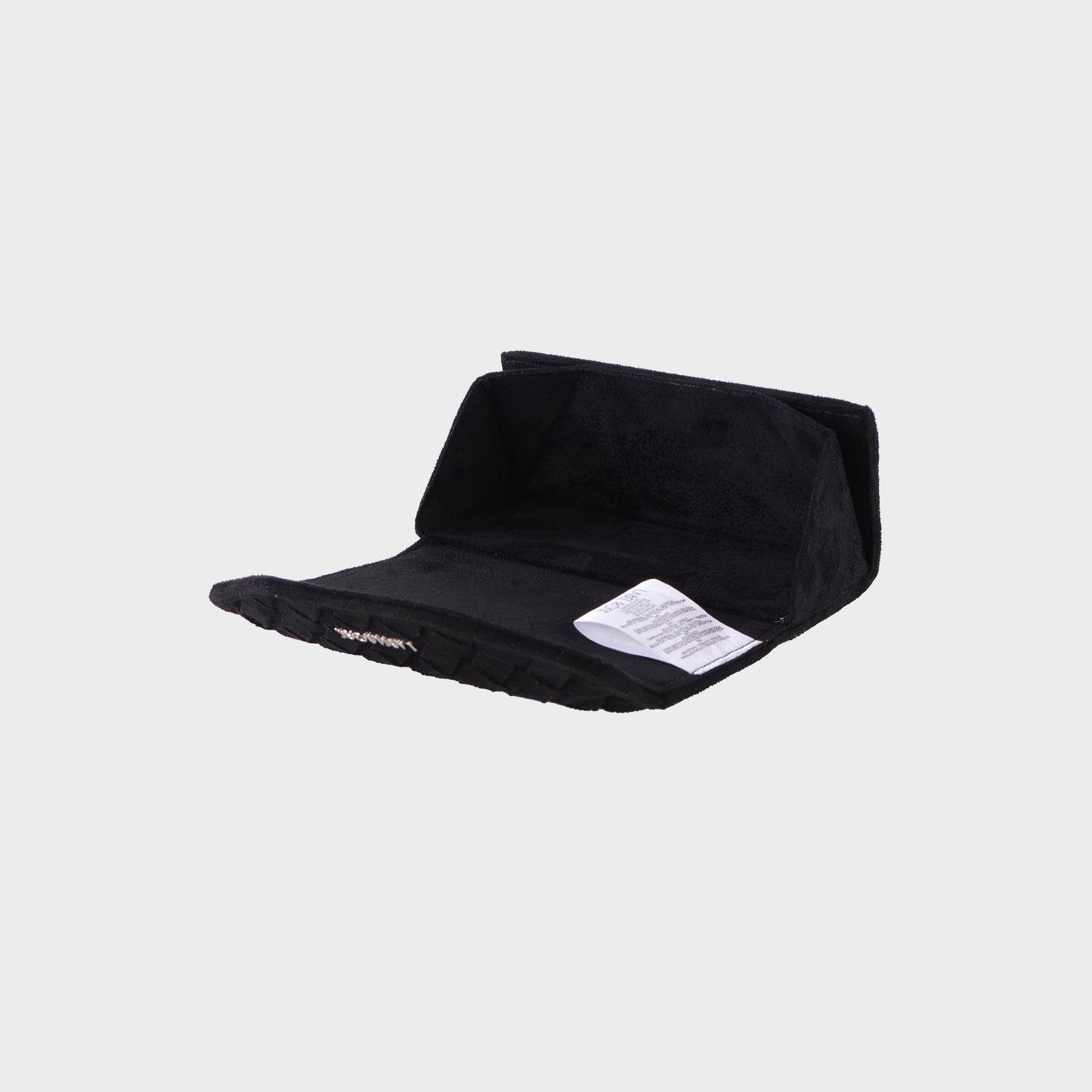 MEGAN FAUX SUEDE glasses case - BLACK SILVER