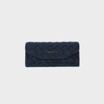 MEGAN FAUX SUEDE glasses case - BLUE