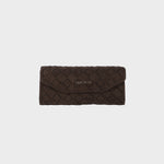 MEGAN FAUX SUEDE Glasses Case - BROWN