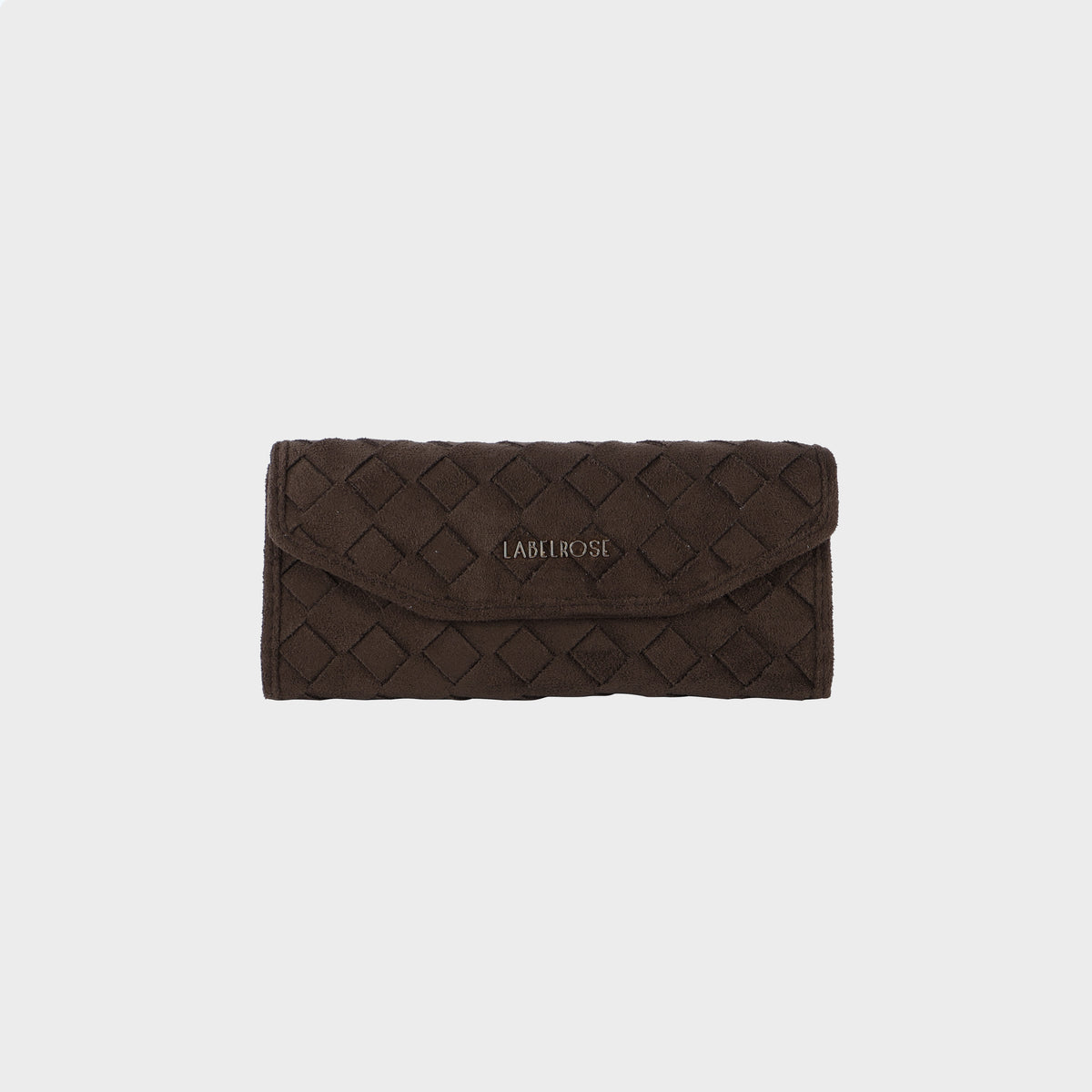 MEGAN FAUX SUEDE Glasses Case - BROWN