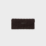 MEGAN FAUX SUEDE glasses case - BURGUNDY