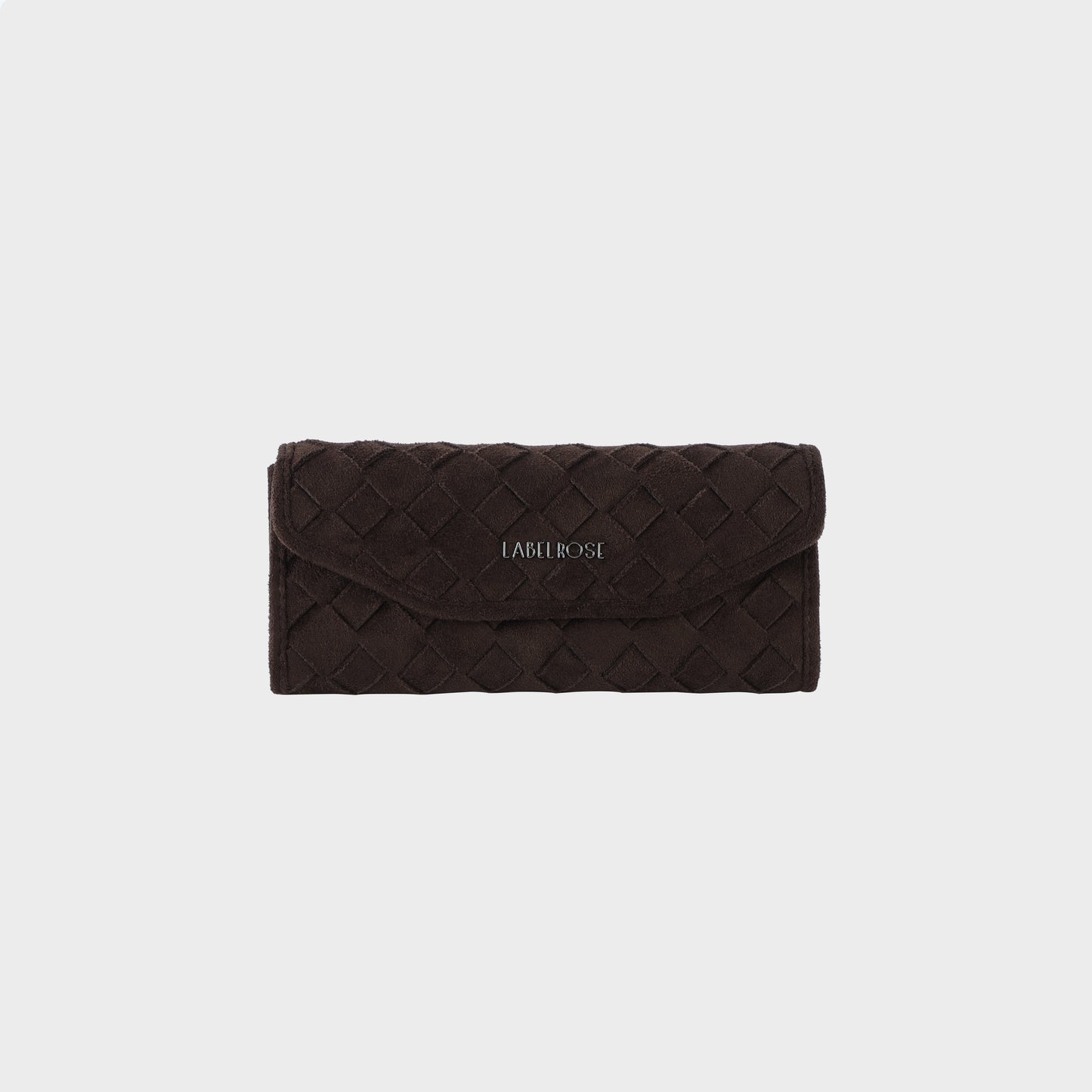 MEGAN FAUX SUEDE glasses case - BURGUNDY