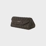 MEGAN FAUX SUEDE glasses case - MUSK