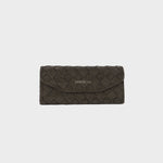 MEGAN FAUX SUEDE glasses case - MUSK