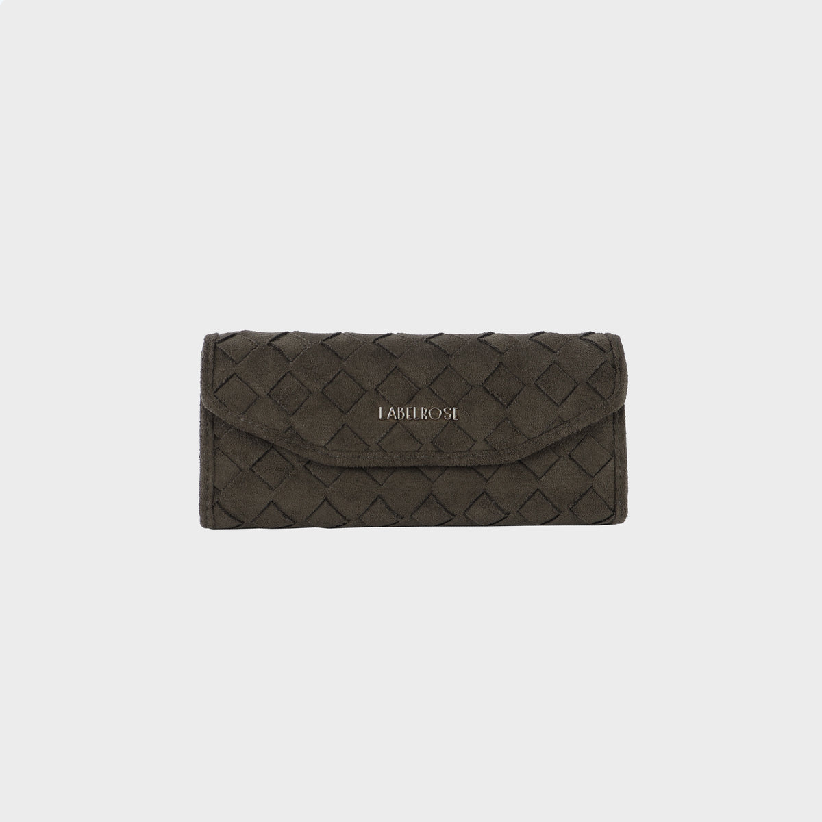 MEGAN FAUX SUEDE glasses case - MUSK