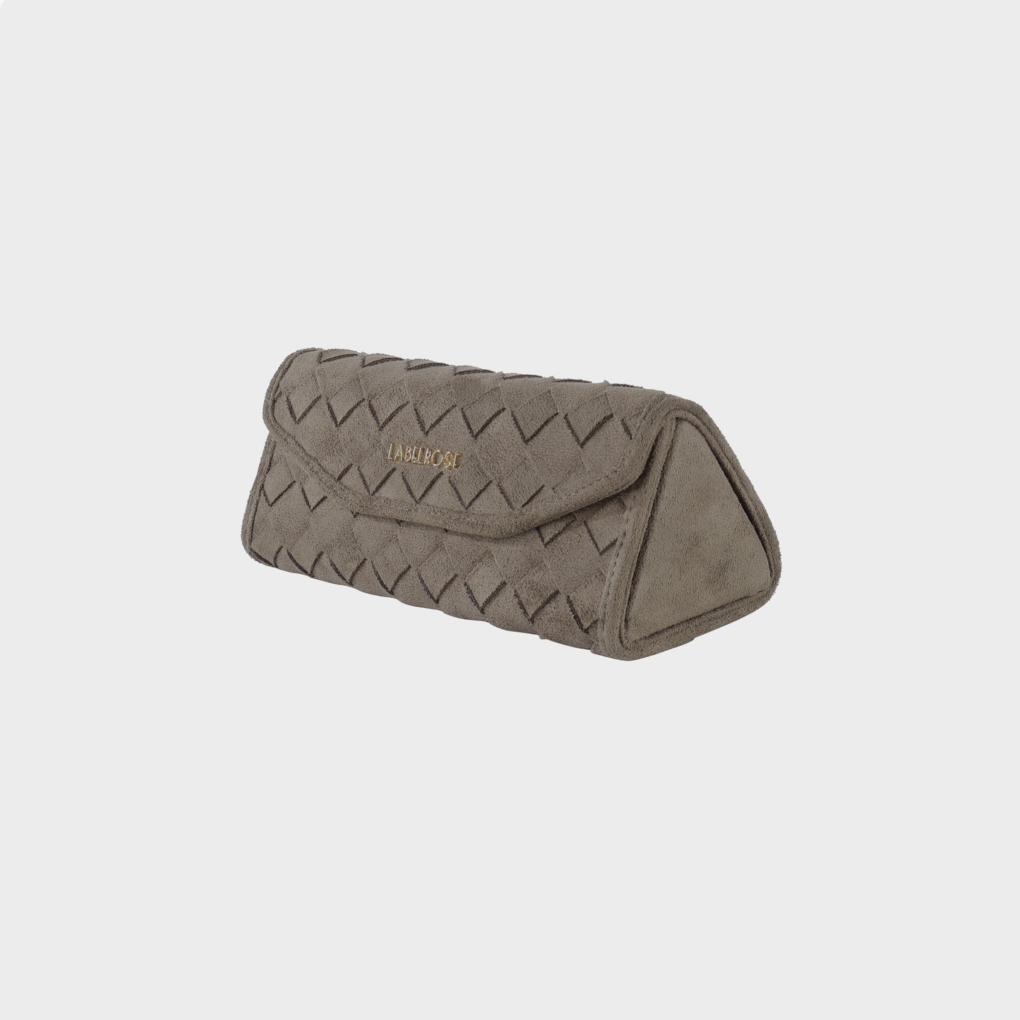 MEGAN FAUX SUEDE Eyeglass Case - TAUPE