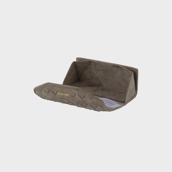 MEGAN FAUX SUEDE Eyeglass Case - TAUPE