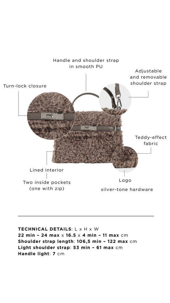 Borsa a mano GRACE TEDDY- TAUPE