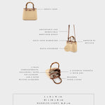 Handbag MARGOT SMALL BAMBOO LE - SAND BEIGE