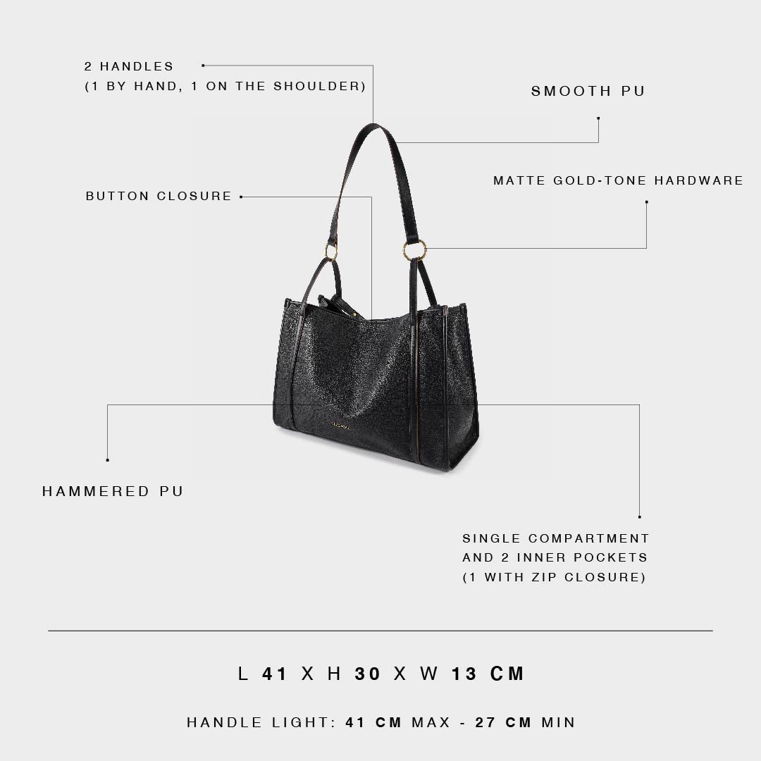 Tote Bag MIA - NERO GOLD