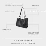 Tote Bag MIA - BLACK SILVER
