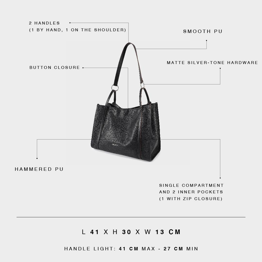 Tote Bag MIA - BLACK SILVER