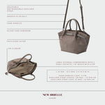 Bolso de mano BRIELLE SMALL EFECTO ANTE - GRIS
