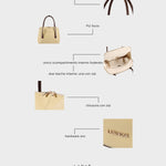 MELROSE Shoulder Bag - NUT CREAM