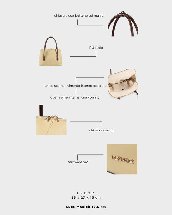 MELROSE Shoulder Bag - NUT CREAM