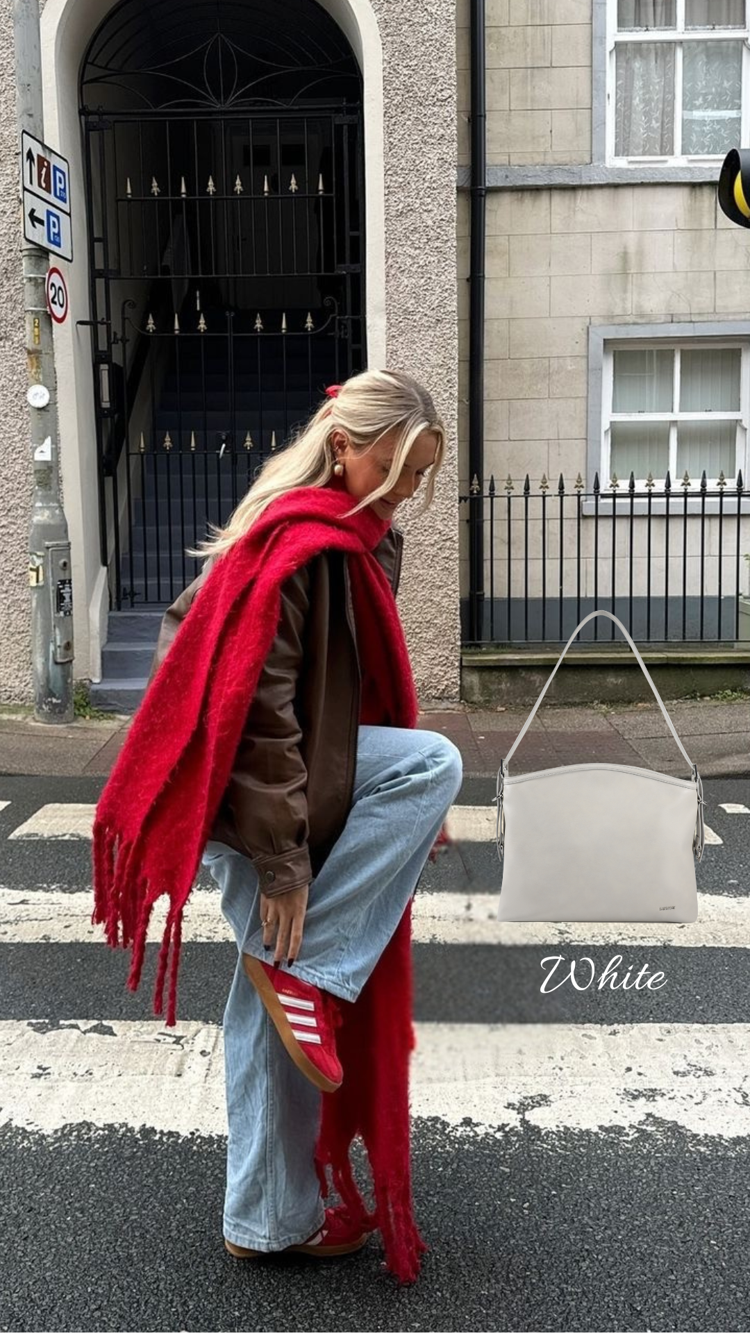 Borsa a spalla MINNIE - WHITE