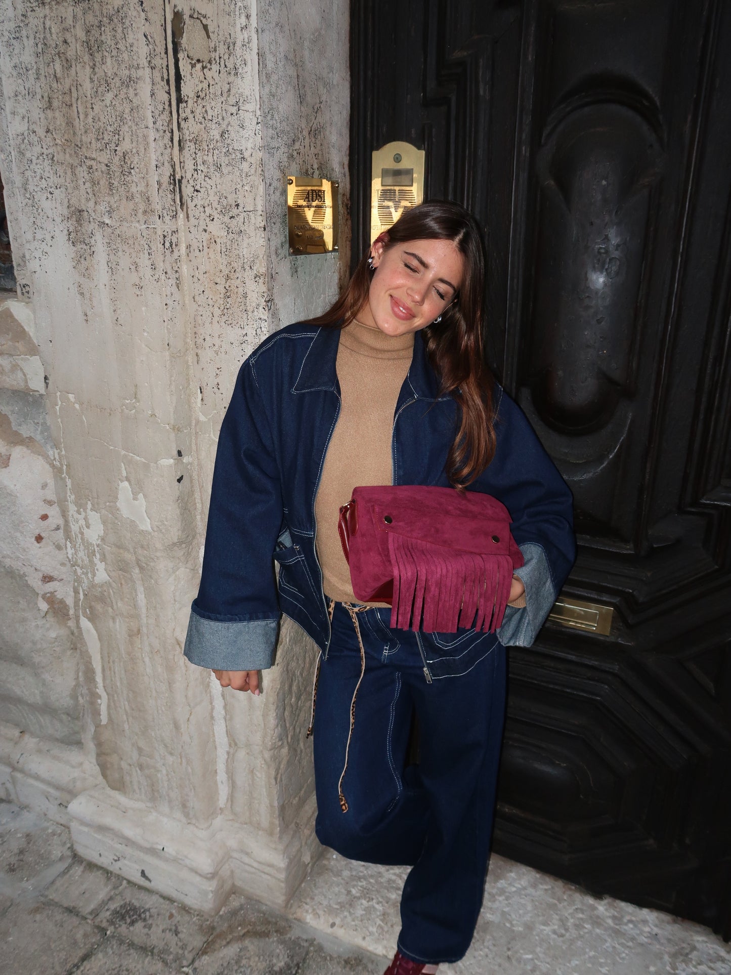 MEREDITH Shoulder Bag - PURPLE